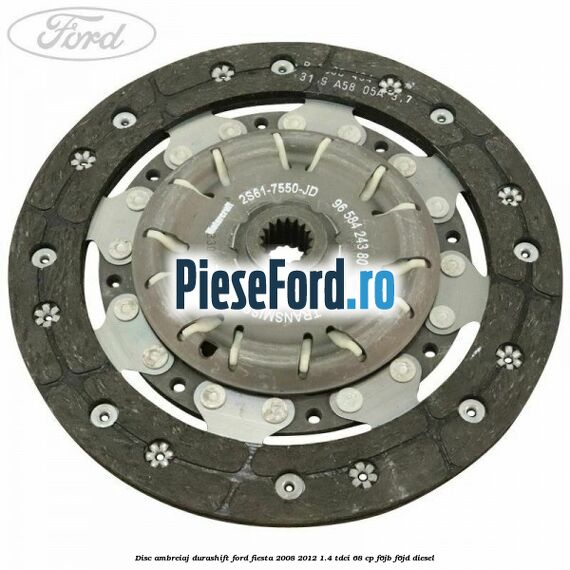 Disc ambreiaj Durashift Ford Fiesta 2008-2012 1.4 TDCi 68 cp F6JB, F6JD diesel