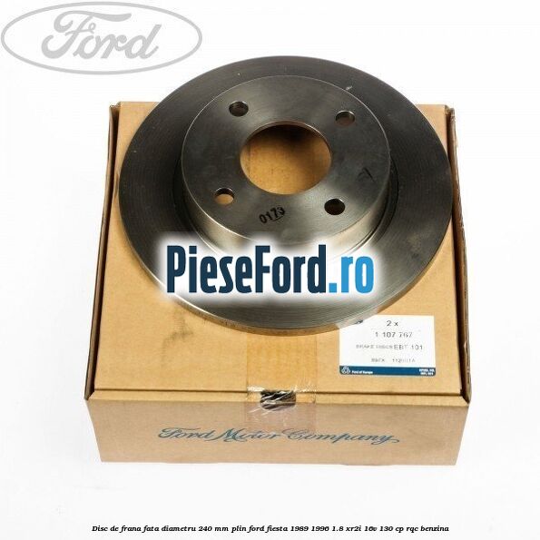 Disc de frana fata diametru 240 mm plin Ford Fiesta 1989-1996 1.8 XR2i 16V 130 cp