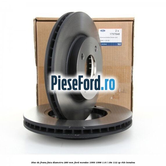 Disc de frana fata diametru 260 mm Ford Mondeo 1993-1996 1.8 i 16V 112 cp Disc de frana fata diametru 260 mm Ford Mondeo 1993-1996 1.8 i 16V 112 cp RKB benzina