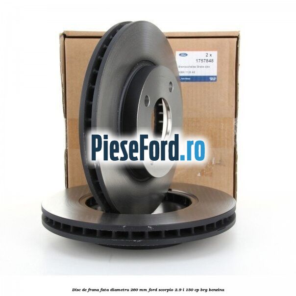 Disc de frana fata diametru 260 mm Ford Scorpio 2.9 i 150 cp BRG benzina