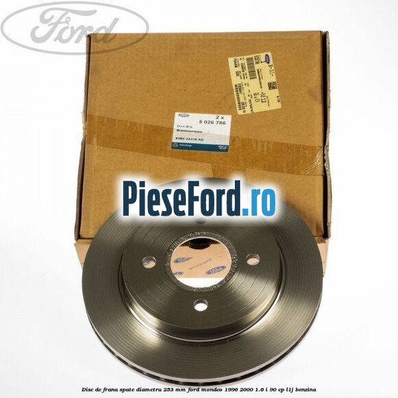 Disc de frana spate diametru 253 mm Ford Mondeo 1996-2000 1.6 i 90 cp L1J benzina