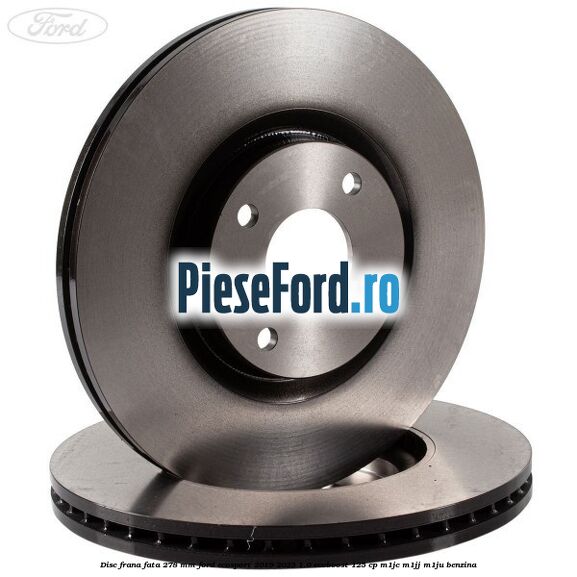 Disc frana fata 278 mm Ford EcoSport 2019-2023 1.0 EcoBoost 125 cp M1JC, M1JJ, M1JU benzina