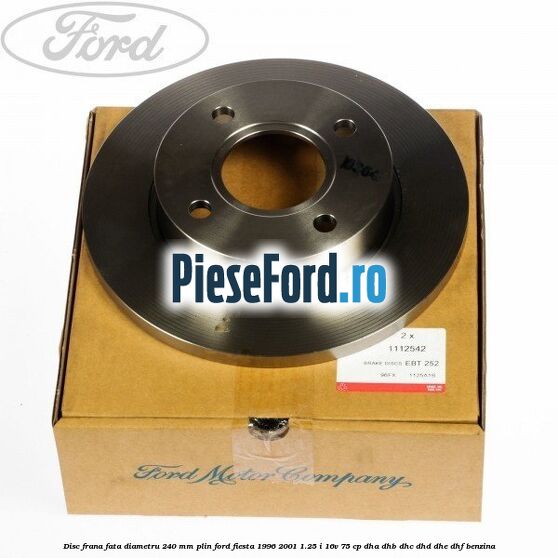 Disc frana fata diametru 240 mm plin Ford Fiesta 1996-2001 1.25 i 16V 75 cp Disc frana fata diametru 240 mm plin Ford Fiesta 1996-2001 1.25 i 16V 75 cp DHA, DHB, DHC, DHD, DHE, DHF benzina