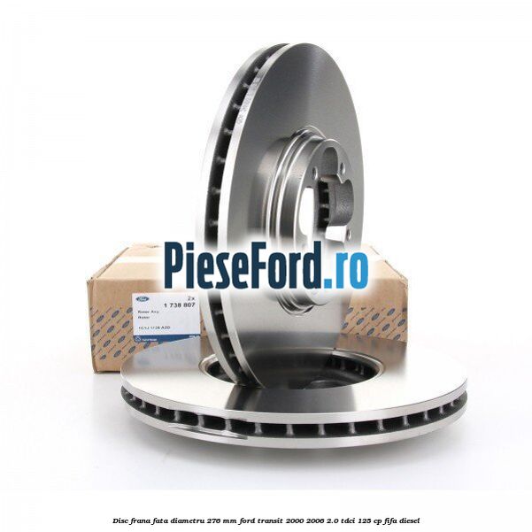 Disc frana fata diametru 276 mm Ford Transit 2000-2006 2.0 TDCi 125 cp FIFA diesel