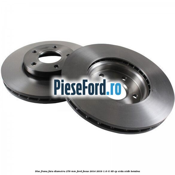 Disc frana fata diametru 278 mm Ford Focus 2014-2018 1.6 Ti 85 cp XTDA, XTDB benzina