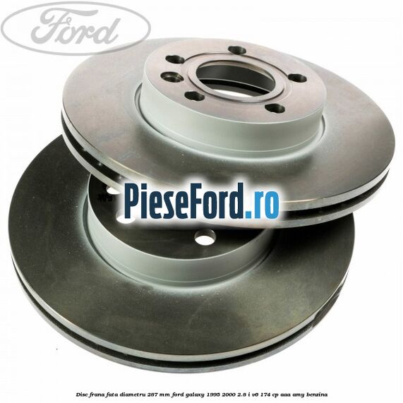 Disc frana fata diametru 287 mm Ford Galaxy 1995-2000 2.8 i V6 174 cp AAA, AMY benzina