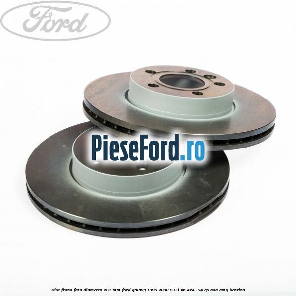 Disc frana fata diametru 287 mm Ford Galaxy 1995-2000 2.8 i V6 4x4 174 cp AAA, AMY benzina