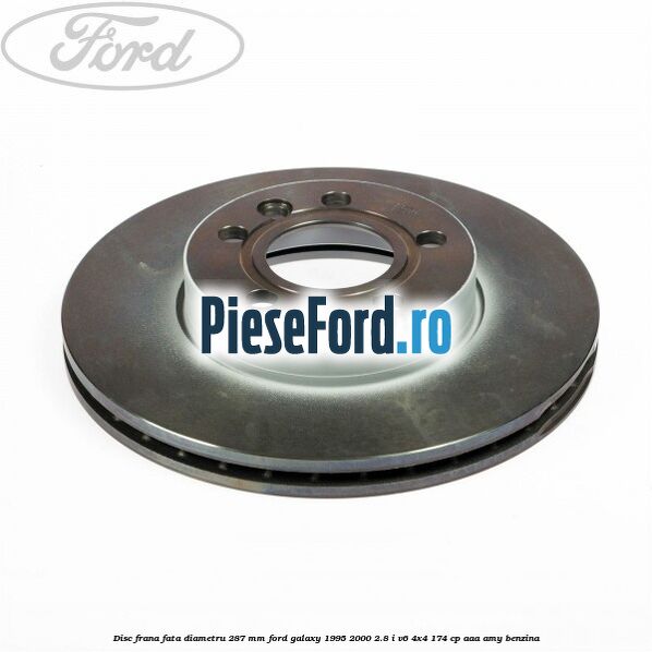 Disc frana fata diametru 287 mm Ford Galaxy 1995-2000 2.8 i V6 4x4 174 cp AAA, AMY benzina