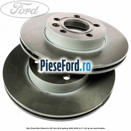 Disc frana fata diametru 287 mm Ford Galaxy 2000-2006 2.0 i 116 cp NSE, ZVSA benzina