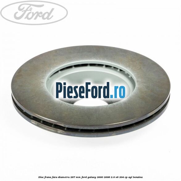 Disc frana fata diametru 287 mm Ford Galaxy 2000-2006 2.8 V6 204 cp AYL benzina