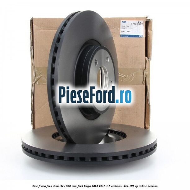 Disc frana fata diametru 320 mm Ford Kuga 2016-2018 1.5 EcoBoost 4x4 176 cp M9ME benzina