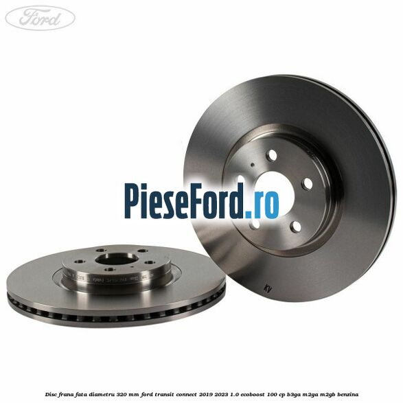 Disc frana fata diametru 320 mm Ford Transit Connect 2019-2023 1.0 EcoBoost 100 cp B3GA, M2GA, M2GB benzina