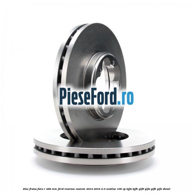 Disc frana fata R 288 MM Ford Tourneo Custom 2014-2018 2.0 EcoBlue 105 cp Disc frana fata R 288 MM Ford Tourneo Custom 2014-2018 2.0 EcoBlue 105 cp BJFA, BJFB, YLF6, YLFA, YLFB, YLFS diesel