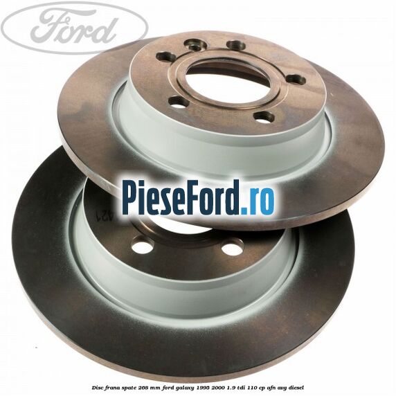 Disc frana spate 268 mm Ford Galaxy 1995-2000 1.9 TDI 110 cp AFN, AVG diesel