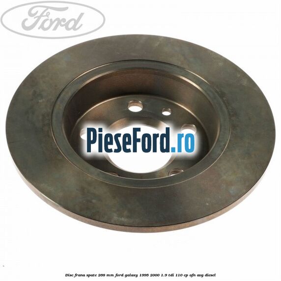 Disc frana spate 268 mm Ford Galaxy 1995-2000 1.9 TDI 110 cp AFN, AVG diesel