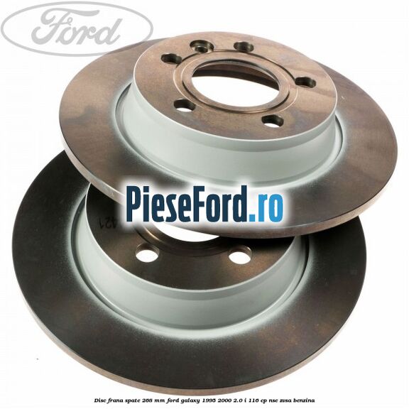 Disc frana spate 268 mm Ford Galaxy 1995-2000 2.0 i 116 cp NSE, ZVSA benzina