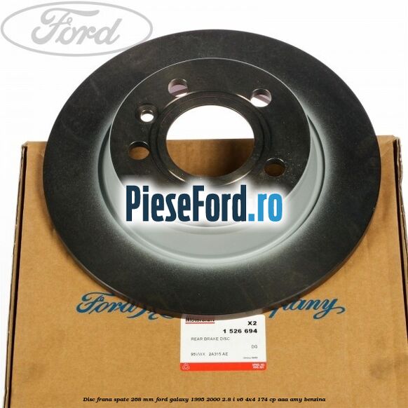 Disc frana spate 268 mm Ford Galaxy 1995-2000 2.8 i V6 4x4 174 cp AAA, AMY benzina