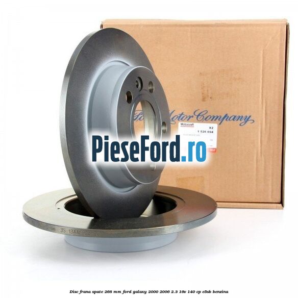 Disc frana spate 268 mm Ford Galaxy 2000-2006 2.3 16V 140 cp E5SB benzina