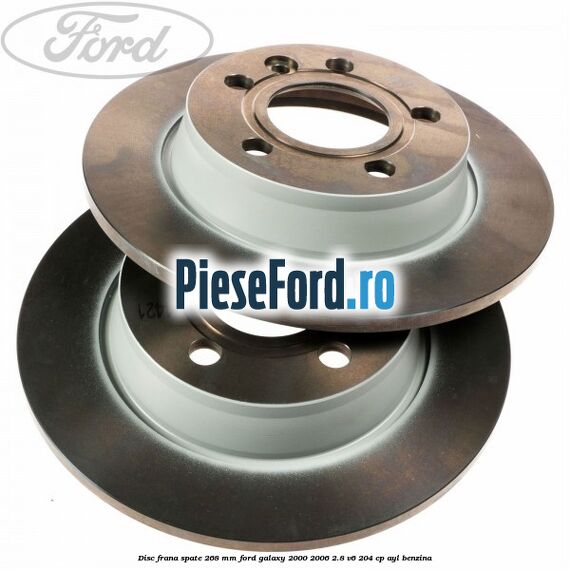 Disc frana spate 268 mm Ford Galaxy 2000-2006 2.8 V6 204 cp AYL benzina