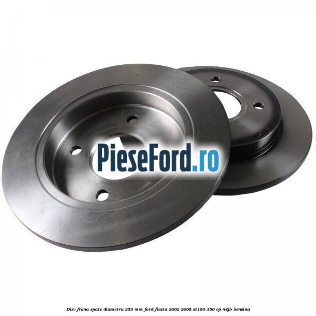 Disc frana spate diametru 253 mm Ford Fiesta 2002-2005 ST150 150 cp N4JB benzina