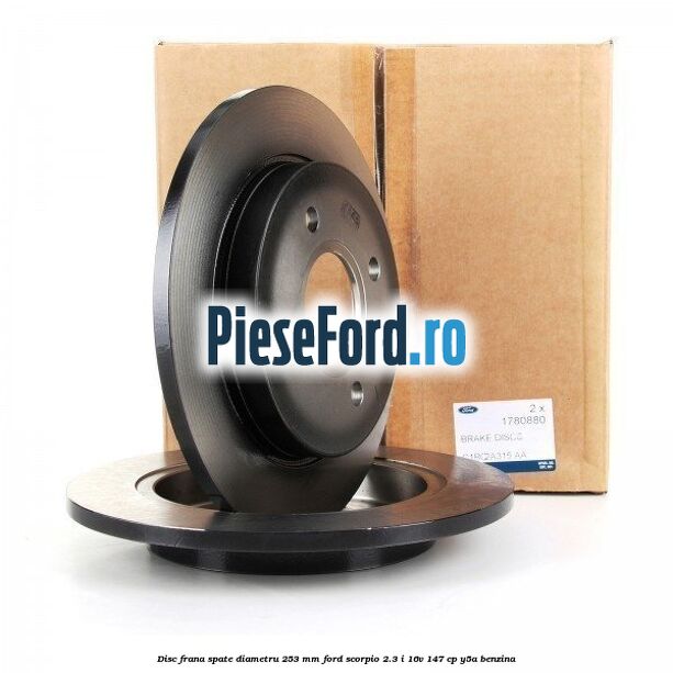 Disc frana spate diametru 253 mm Ford Scorpio 2.3 i 16V 147 cp Y5A benzina