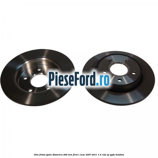 Disc frana spate diametru 265 mm Ford C-Max 2007-2011 1.8 122 cp QQDC benzina