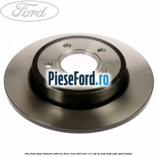 Disc frana spate diametru 265 mm Ford C-Max 2007-2011 2.0 145 cp AODA, AODB, AODE, SYDA benzina