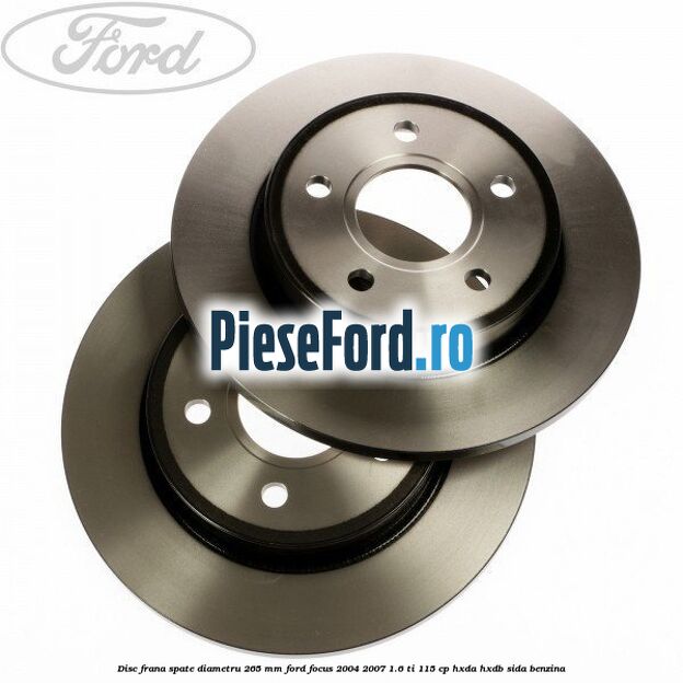 Disc frana spate diametru 265 mm Ford Focus 2004-2007 1.6 Ti 115 cp HXDA, HXDB, SIDA benzina