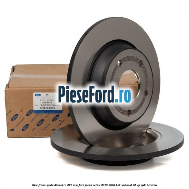 Disc frana spate diametru 271 mm Ford Focus Active 2019-2023 1.0 EcoBoost 85 cp SFDC benzina