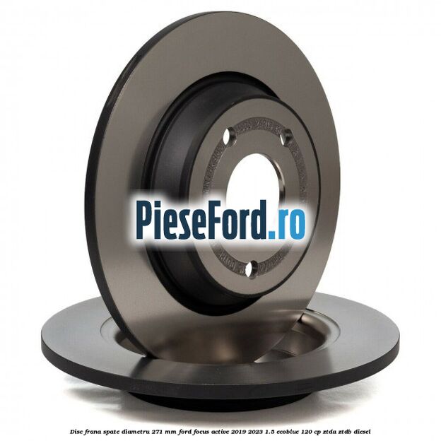Disc frana spate diametru 271 mm Ford Focus Active 2019-2023 1.5 EcoBlue 120 cp ZTDA, ZTDB diesel