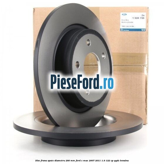 Disc frana spate diametru 280 mm Ford C-Max 2007-2011 1.8 122 cp QQDC benzina