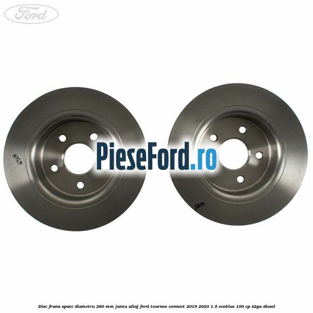 Disc frana spate diametru 280 mm janta aliaj Ford Tourneo Connect 2019-2023 1.5 EcoBlue 100 cp Z2GA diesel