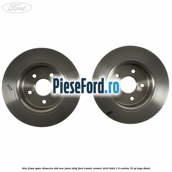 Disc frana spate diametru 280 mm janta aliaj Ford Transit Connect 2019-2023 1.5 EcoBlue 75 cp BEGA diesel