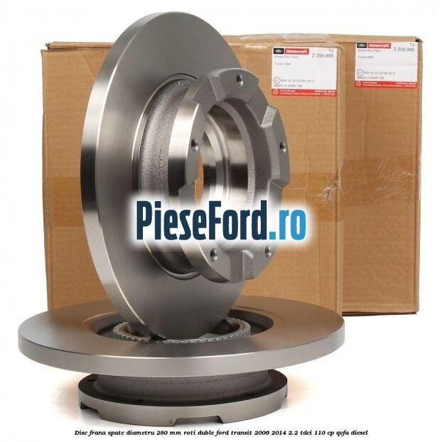 Disc frana spate diametru 280 mm roti duble Ford Transit 2006-2014 2.2 TDCi 110 cp Disc frana spate diametru 280 mm roti duble Ford Transit 2006-2014 2.2 TDCi 110 cp QVFA diesel