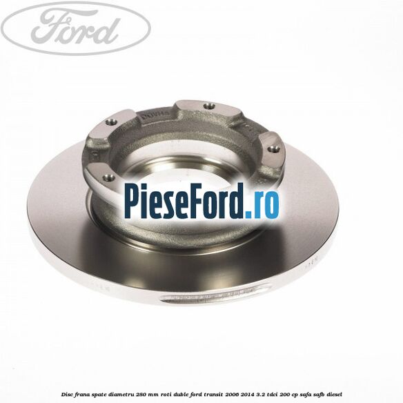 Disc frana spate diametru 280 mm roti duble Ford Transit 2006-2014 3.2 TDCi 200 cp SAFA, SAFB diesel