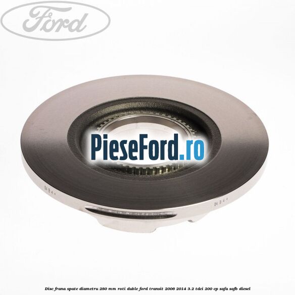 Disc frana spate diametru 280 mm roti duble Ford Transit 2006-2014 3.2 TDCi 200 cp SAFA, SAFB diesel