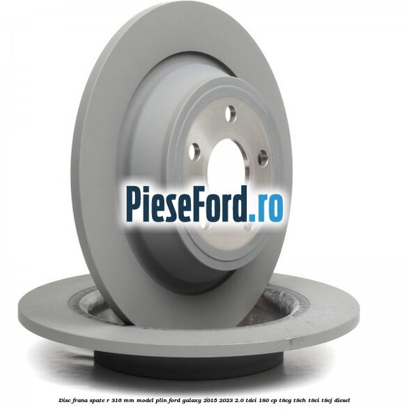 Disc frana spate R 316 mm model plin Ford Galaxy 2015-2023 2.0 TDCi 180 cp T8CG, T8CH, T8CI, T8CJ diesel