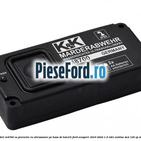 Dispozitive anti-jderi M8700, cu protectie cu ultrasunete, pe baza de baterii Ford EcoSport 2019-2023 1.5 TDCi EcoBlue 4x4 125 cp ZTJA, ZTJB, ZTJC diesel