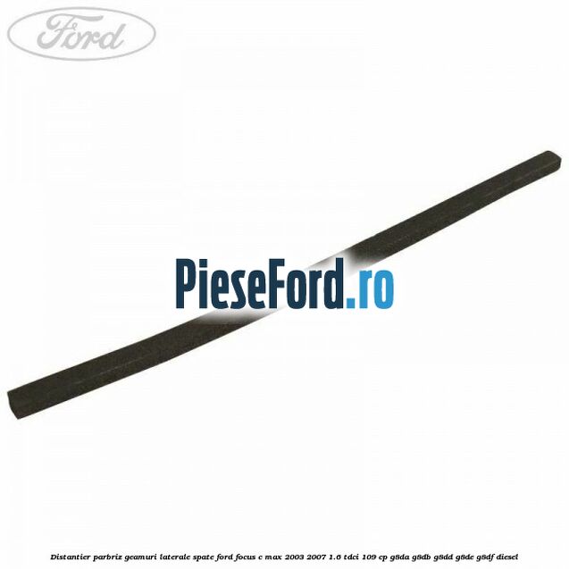 Distantier parbriz, geamuri laterale spate Ford Focus C-Max 2003-2007 1.6 TDCi 109 cp G8DA, G8DB, G8DD, G8DE, G8DF diesel