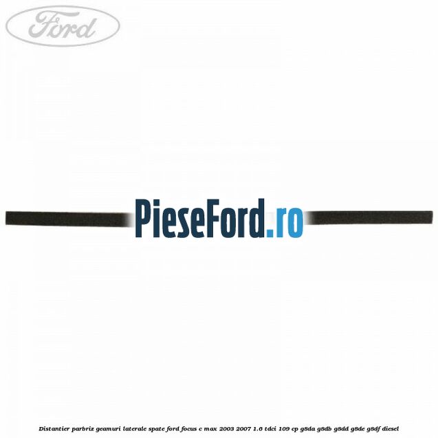 Distantier parbriz, geamuri laterale spate Ford Focus C-Max 2003-2007 1.6 TDCi 109 cp G8DA, G8DB, G8DD, G8DE, G8DF diesel