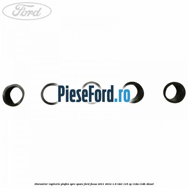 Distantier tapiterie plafon spre spate Ford Focus 2011-2014 1.6 TDCi 115 cp T1DA, T1DB diesel