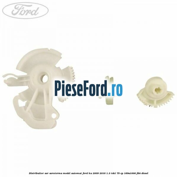 Distribuitor aer aeroterma model automat Ford Ka 2009-2016 1.3 TDCi 75 cp 169A1000, FD4 diesel