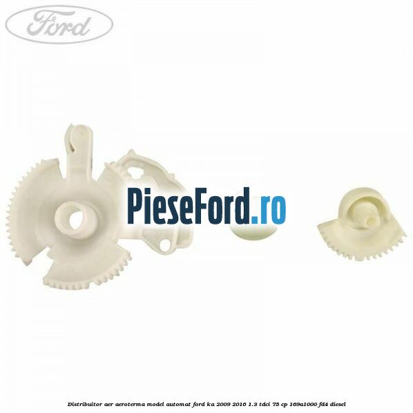 Distribuitor aer aeroterma model automat Ford Ka 2009-2016 1.3 TDCi 75 cp 169A1000, FD4 diesel