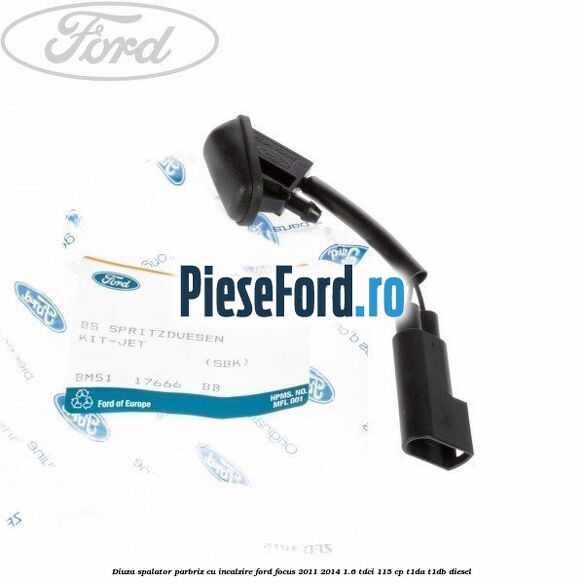 Diuza spalator parbriz cu incalzire Ford Focus 2011-2014 1.6 TDCi 115 cp T1DA, T1DB diesel