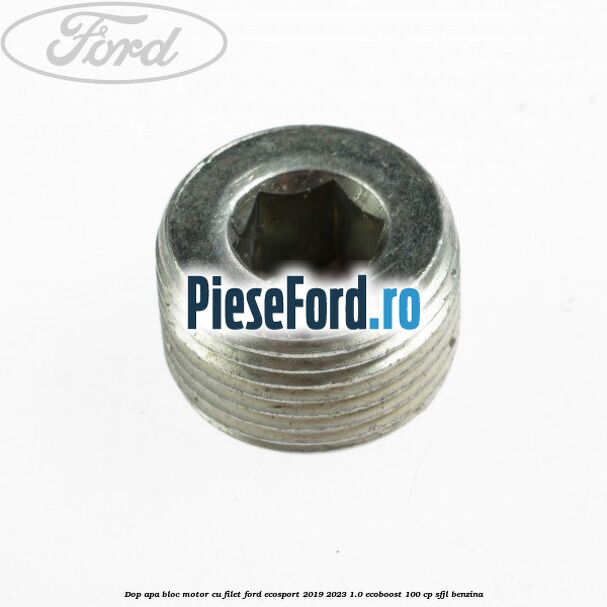 Dop apa bloc motor, cu filet Ford EcoSport 2019-2023 1.0 EcoBoost 100 cp SFJL benzina