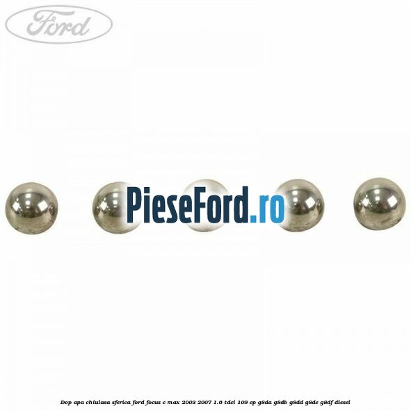 Dop apa chiulasa sferica Ford Focus C-Max 2003-2007 1.6 TDCi 109 cp G8DA, G8DB, G8DD, G8DE, G8DF diesel