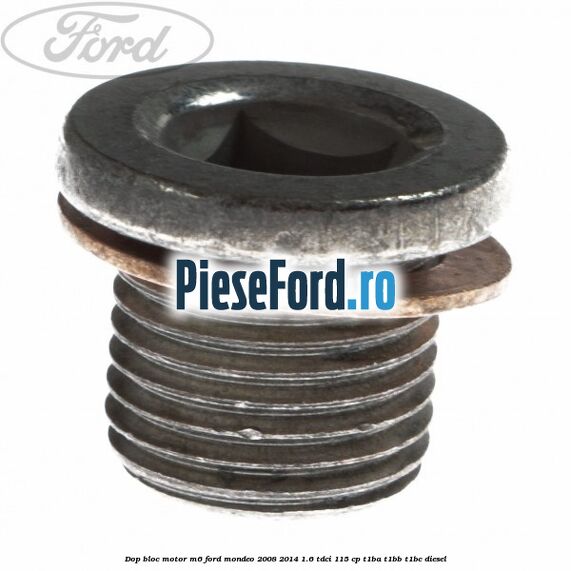 Dop bloc motor M6 Ford Mondeo 2008-2014 1.6 TDCi 115 cp T1BA, T1BB, T1BC diesel