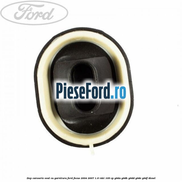 Dop caroserie oval, cu garnitura Ford Focus 2004-2007 1.6 TDCi 109 cp G8DA, G8DB, G8DD, G8DE, G8DF diesel