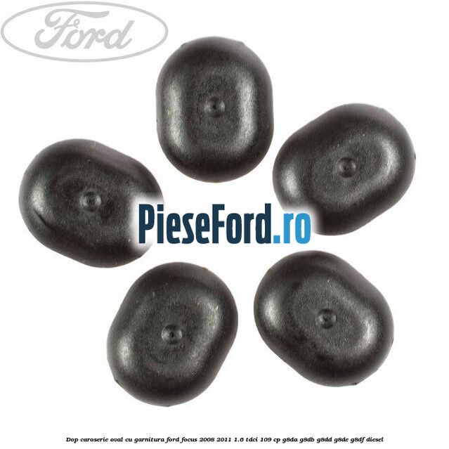 Dop caroserie oval, cu garnitura Ford Focus 2008-2011 1.6 TDCi 109 cp G8DA, G8DB, G8DD, G8DE, G8DF diesel