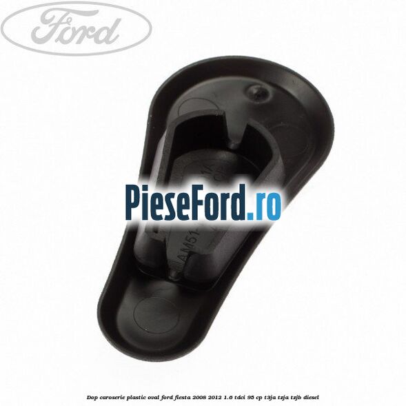 Dop caroserie, plastic oval Ford Fiesta 2008-2012 1.6 TDCi 95 cp